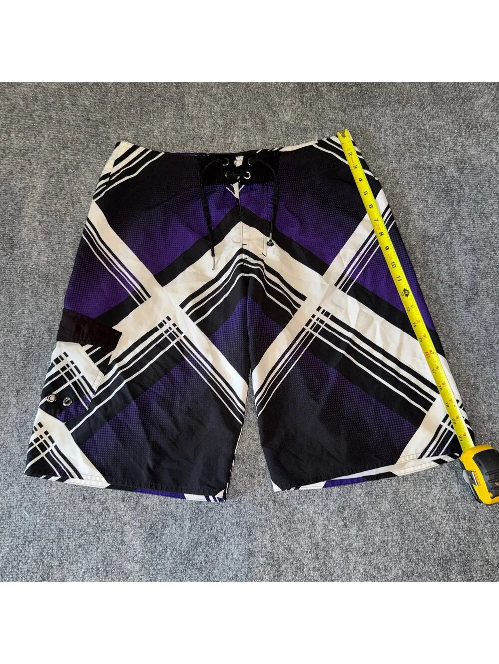 Tony Hawk Abstract Grunge Surf Board Shorts Mens MD Vtg y2k 90s Rare